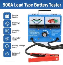 12v 500 Amp Carbon Pile Battery Load Tester Alternator Starter 1000cca Nob