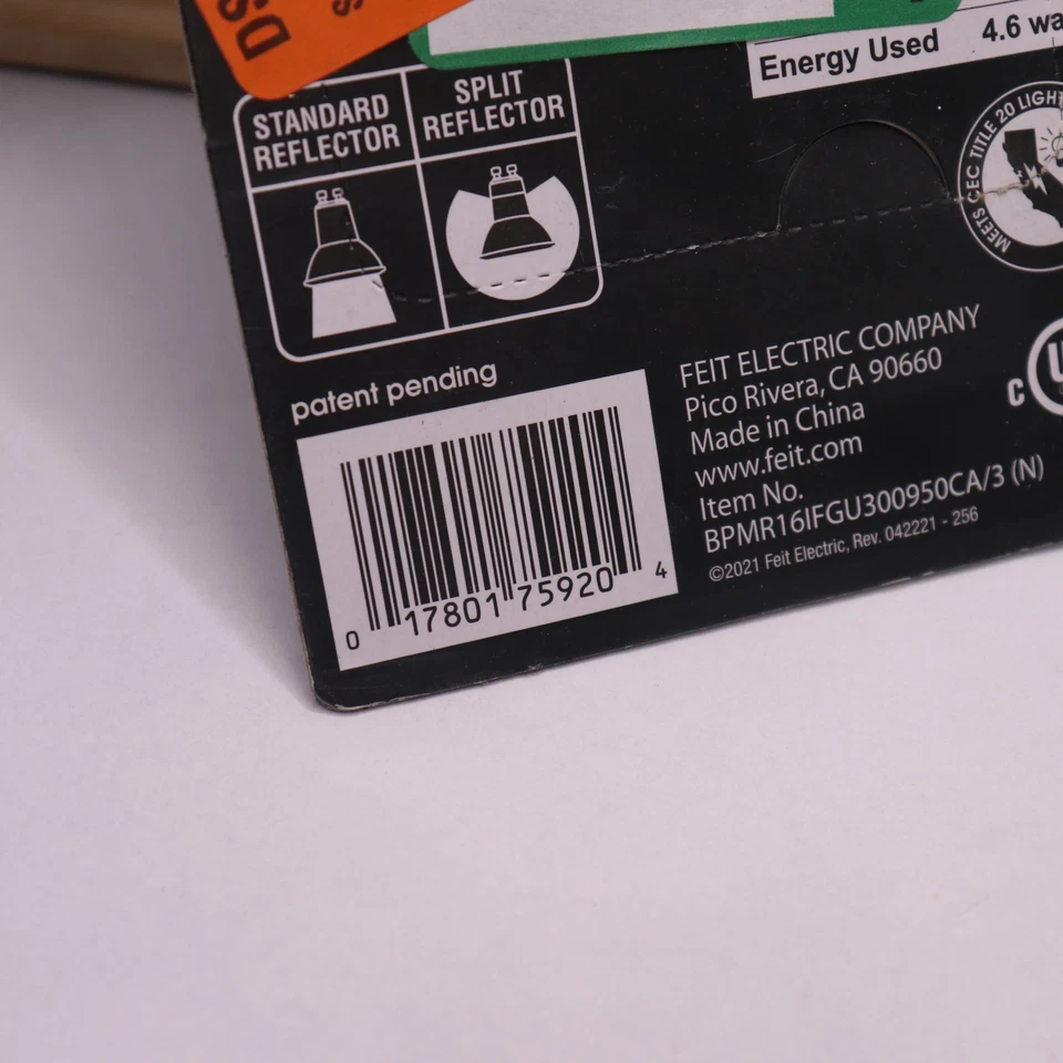 (3-Pk) Feit Electric Bi-Pin Base LED Light Bulb White 5000K 35W 120V GU10 - Image 4 of 4