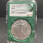 1986 (S) American Silver Eagle $1 1 oz .999  NGC MS 69 From Us Mint Sealed Box