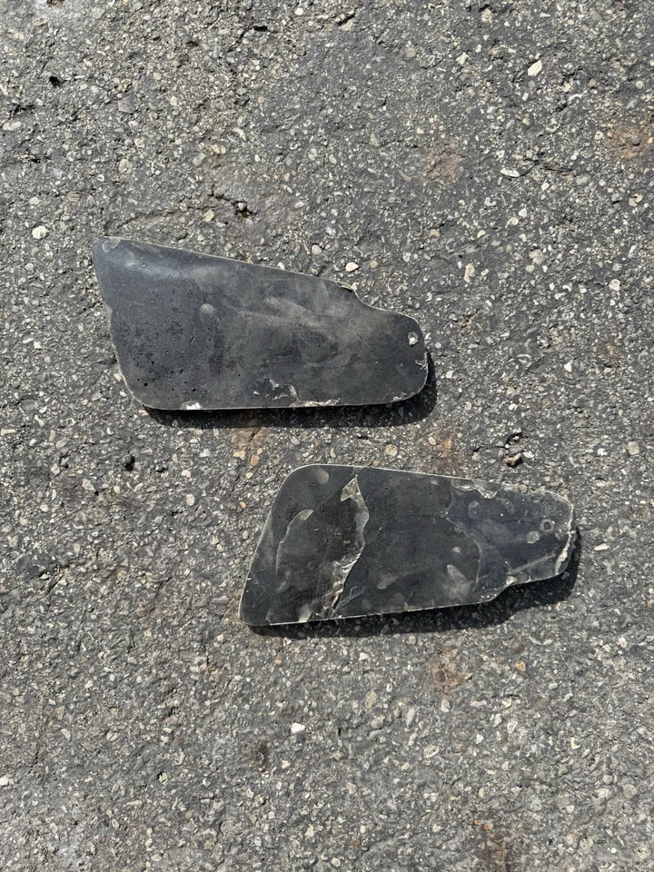 Rodilleras para tanque de combustible BMW K100 motocicleta - juego beige derecha e izquierda Foto 2 de 2