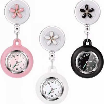 Nurse Watch Glow Pointer in the Dark, Clip Watch, Lapel Watch, Nurse Fob Watch