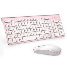 Wireless Keyboard Mouse, JOYACCESS 2.4G Compact and Ultra Slim Wireless Keybo...