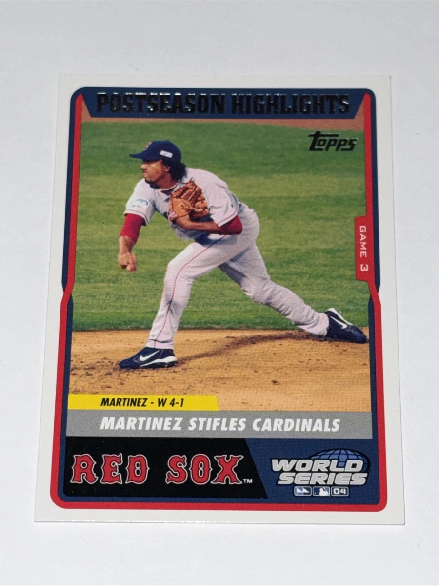 2004 Topps Boston Red Sox World Series Baseball Trading Cards for