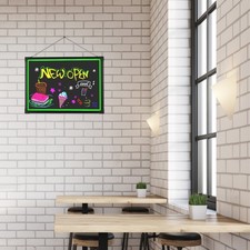 LED Schreibtafel Geschäften Bars DIY Plakate Tafeln Neonlicht Werbetafel 60*80cm