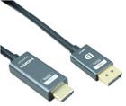 3ft DisplayPort v1.4 to HDMI v2.1 Cable 28AWG Gold Plated 8K@60Hz Black