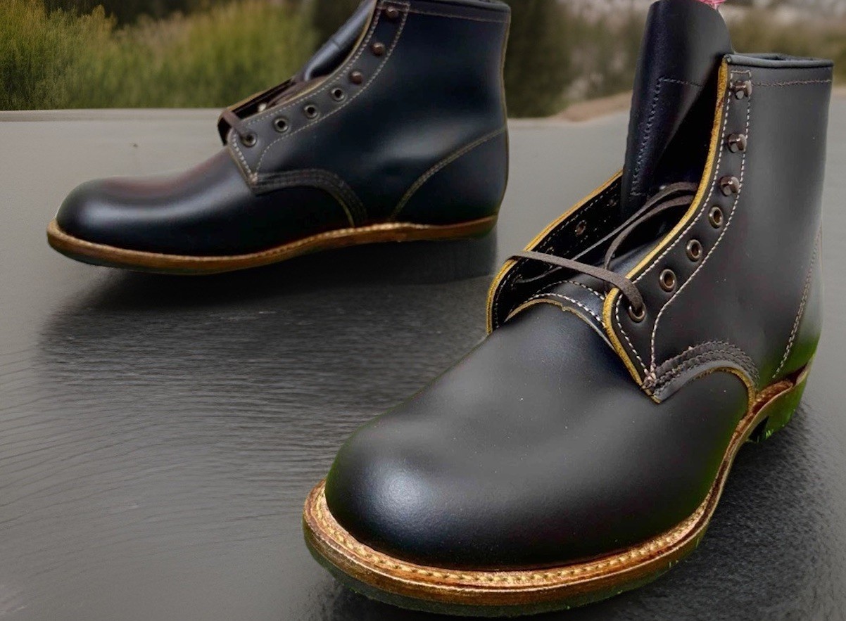 Red Wing 9060 Beckman Flatbox Teacore US 10.5D Black Klondike Boots Box Rare