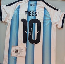 Lionel Messi Signed Autographed Argentina Jersey With COA