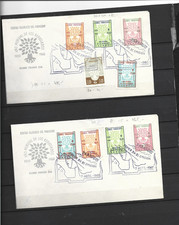 PARAGUAY : 2 enveloppes 1er jour série journees des réfugiés 1960