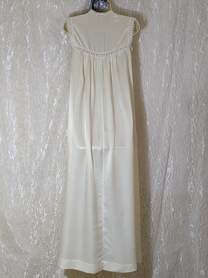 Винтажный Saks пятой авеню кружева вручную сшитый бесплатный бюст белье платье ночная рубашка M - Изображение 2 из 4