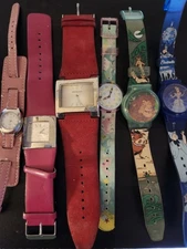 Watch Mix Lot 6 Pieces for Parts Repair Untested