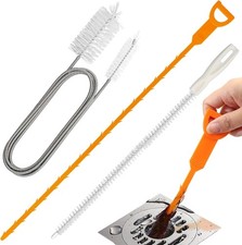 3PC SINK UNBLOCKER TOOL DRAIN UNBLOCKER BATH SHOWER SNAKE CLEANER HAIR REMOVER