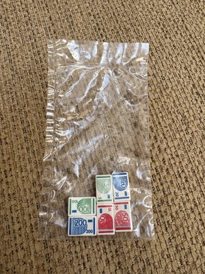 Playmobil Ersatzteile/Zubehör: 6 x Bankladen Bargeld Geldscheine ungeöffnete Packung
