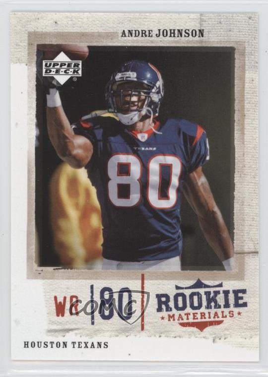 2005 Upper Deck Rookie Materials Andre Johnson #34 HOF 0o9