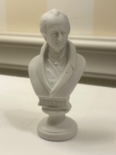 Porzellan-Figur Wagner & Apel Kleine Büste Goethe Bisquit 10cm Hoch