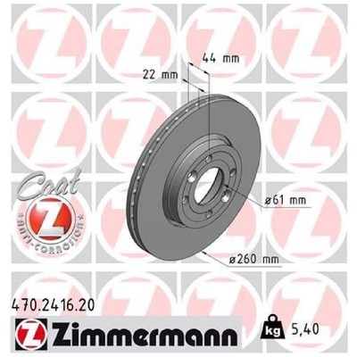 Zimmermann Bremsscheiben + Beläge vorne 40206AX603 402064911R | 574266