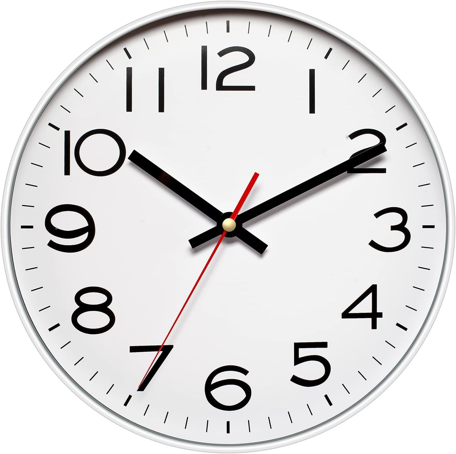 NUOVO 8 Inch Wall Clock Number Quartz Decorative Wall Clock Quiet Wall Clocks Ho