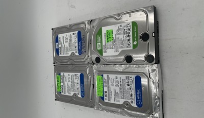 WD Blue & Green SATA Hard Drives 500GB 1TB Desktop HDDs Lot Of 4