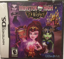 DS NINTENDO Disney "MONSTER HIGH 13 WISHES" Little rbit.  Brand New.