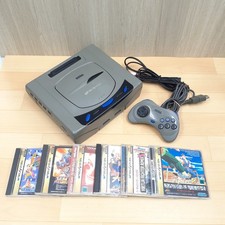 Japanese Sega Saturn Console Bundle with 6 Games & 1 Controller Tested HST-3210