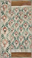 Embroidered Pillowcase Vintage Floral Throw Pillow Decor 15.5x15.5"
