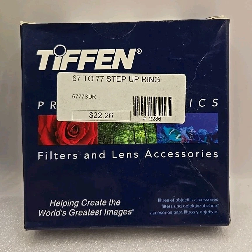 Tiffen 67mm Bay To 77mm Step-Up Ring - 6777SUR - New Sealed  - Image 3 of 4