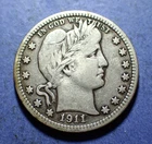 1911 Barber Quarter  Ch. Fine