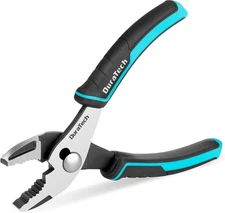 DURATECH 6 Inch Slip Joint Pliers, Small Pliers with Comfortable TPR Handle High