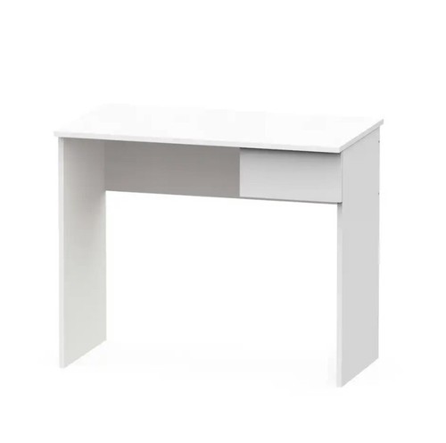 Mesa de ordenador escritorio juvenil con cajon color blanco estudio 90x75x50 - Imagen 2 de 2
