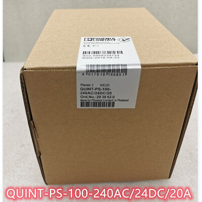 NEW PHOENIX 2938620 QUINT-PS-100-240AC/24DC/20 Contact