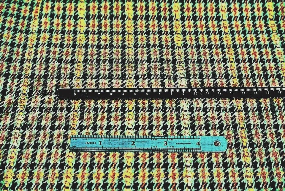 OLIVE -BLUE -TAN BALMORAL TWEEDY CHECK WOOL CASHMERE SILK BLEND MADE IN ITALY A8 - Image 2 of 4