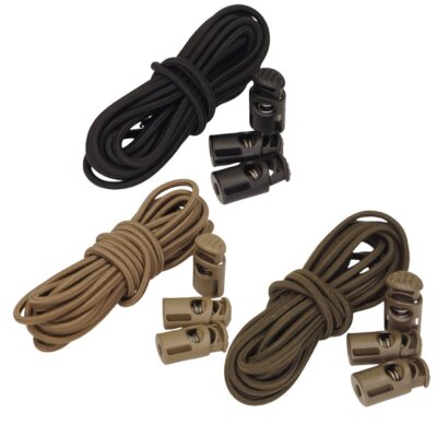 Bungee Cord Set schwarz oliv coyote Befestigungsset f. Rucksack Shock 2M EDCX
