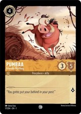 Disney Lorcana First Chapter Common Non Foil - 17 Pumbaa Friendly Warthog