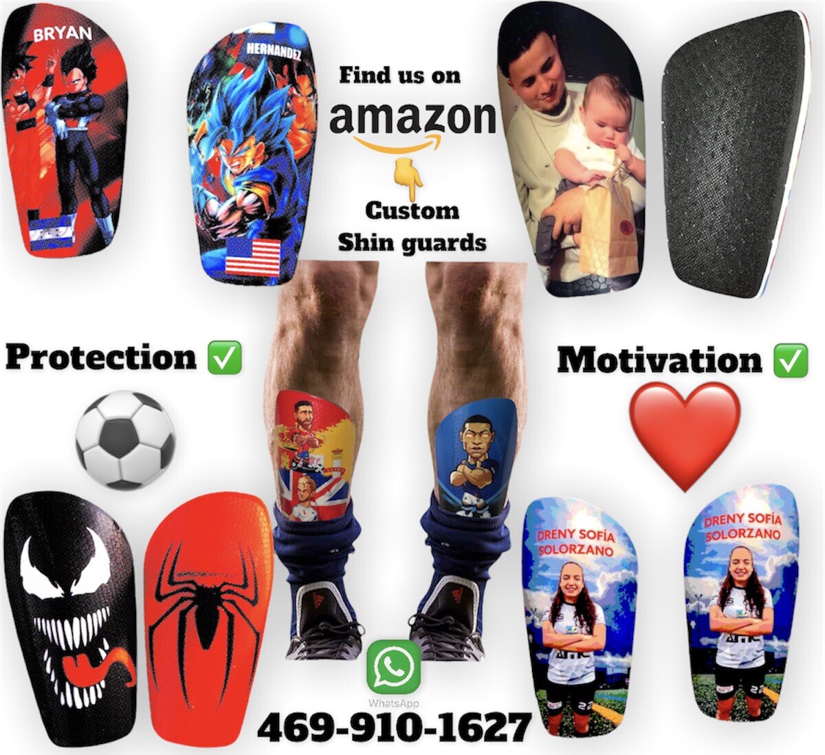 Espinilleras De Futbol Para Hombres TOMIYO Soccer Shin Guards,Shin