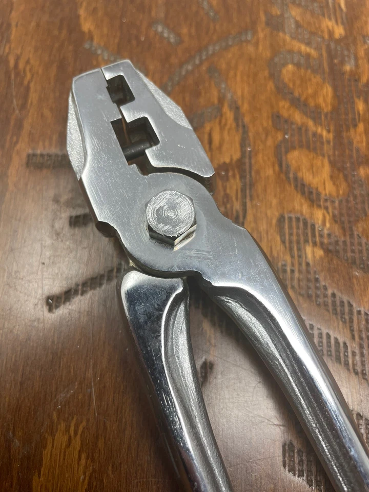 Alicates de herramientas de remachado de cadena japoneses de colección NOS HOZAN RAROS útiles adición de taller de trabajo Foto 4 de 4