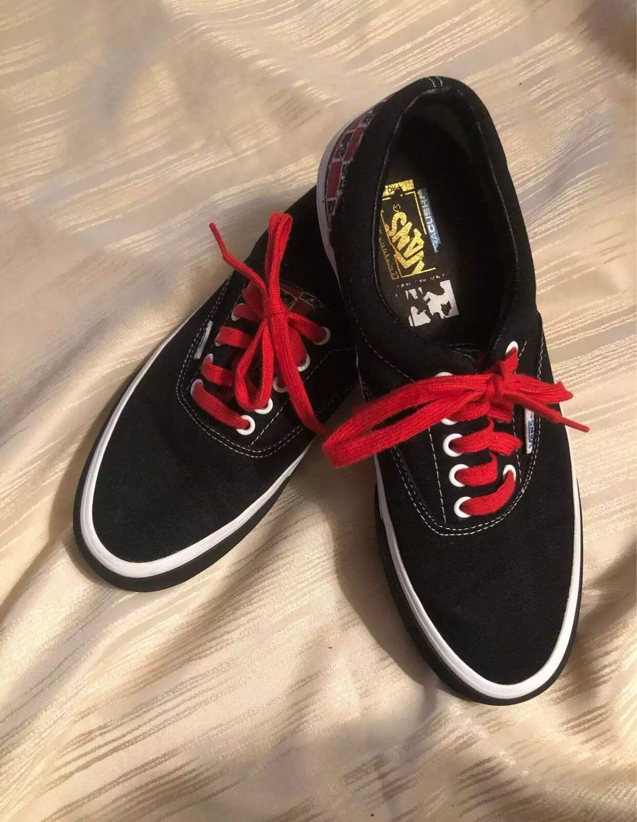 Rare VANS ERA PRO 50E ANNIVERSAIRE '90 MTV NOIR SUPRÊME WTAPS VN000VFBJMJ 9,5