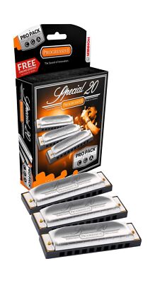HOHNER Special 20 Pro Pack, Key of G, A, and C (3P560BX)