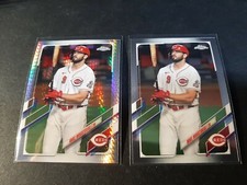 2021 Topps Chrome Mike Moustakas Prism Refractor #57/Base Card Cincinnati Reds