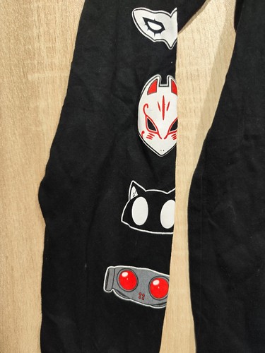 Persona 5 Herren Schwarz Baumwolle Langarm Videospiel T-Shirt Gr.S - Bild 3 von 6