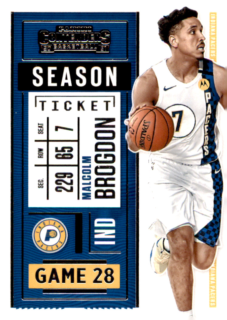 2020-21 Panini Contenders - #8 Malcolm Brogdon Indiana Pacers
