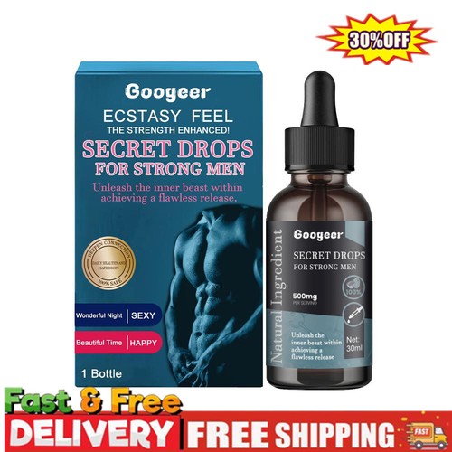Secret Drops for Strong Men - Energie steigern, Ausdauer verbessern - Testosteron Booster🥇