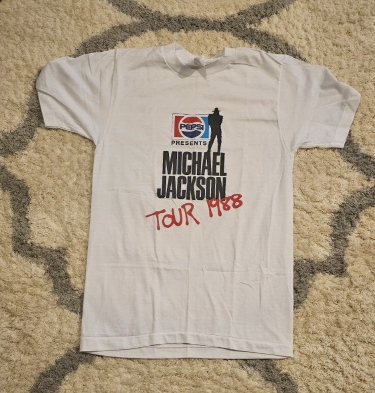 1988 Pepsi Presents Michael Jackson Tour T-Shirt Unisex M 1988 Pepsi Presents Michael Jackson Tour T-Shirt Unisex M