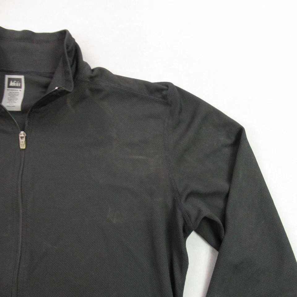 Camisa REI para mujer mediana manga larga ropa deportiva 1/4 cremallera pulóver ligero Foto 2 de 4