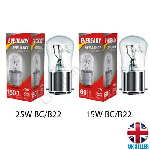 Appliances Bulb Universal Pygmy Light 15W 25W Sign Lamp B22 BC Bayonet Dimmable