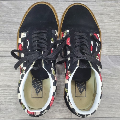 Vans Old Skool Cherry Checker Men 7 / Women 8.5 Classic Skate Shoes - Picture 6 of 12