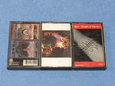 3 Cassette Tape Lot: STYX Kilroy Was Here, Paradise Theater, Caught in the Act