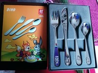 Bino Namen 4-Tlg. Zwilling Children Cuttern Tolles Kindergeschenk Kinderbesteck