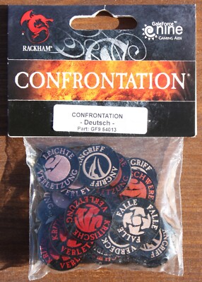 CONFRONTATION TOKEN Set - Deutsch - Rackham - Galeforce Nine - NEU - RAR