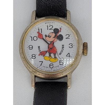 Disney Bradley Wind Up Red Glove Mickey Mouse Watch Swiss  display picture 2