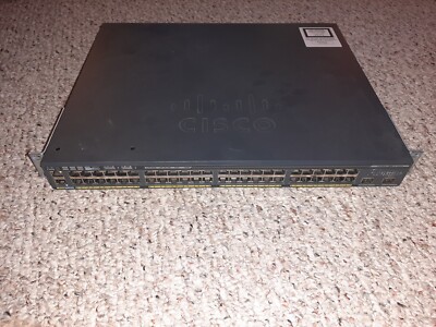 Cisco Catalyst 2960 WS-C2960X-48FPD-L 48 Ports Rack Mountable Switch W Stack