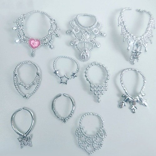 10PCS Multi-style Fashion Necklace For 11.5" 1/6 Doll Decoration Chain Accessory - Picture 6 of 11